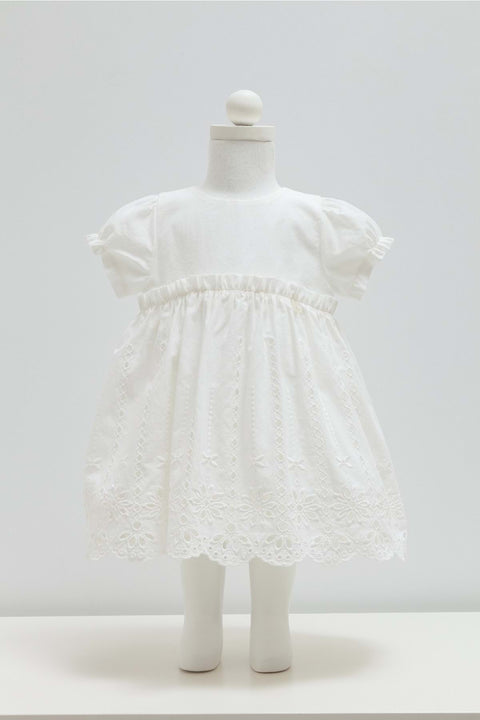 SOFT LACE ELBİSE Ekru
