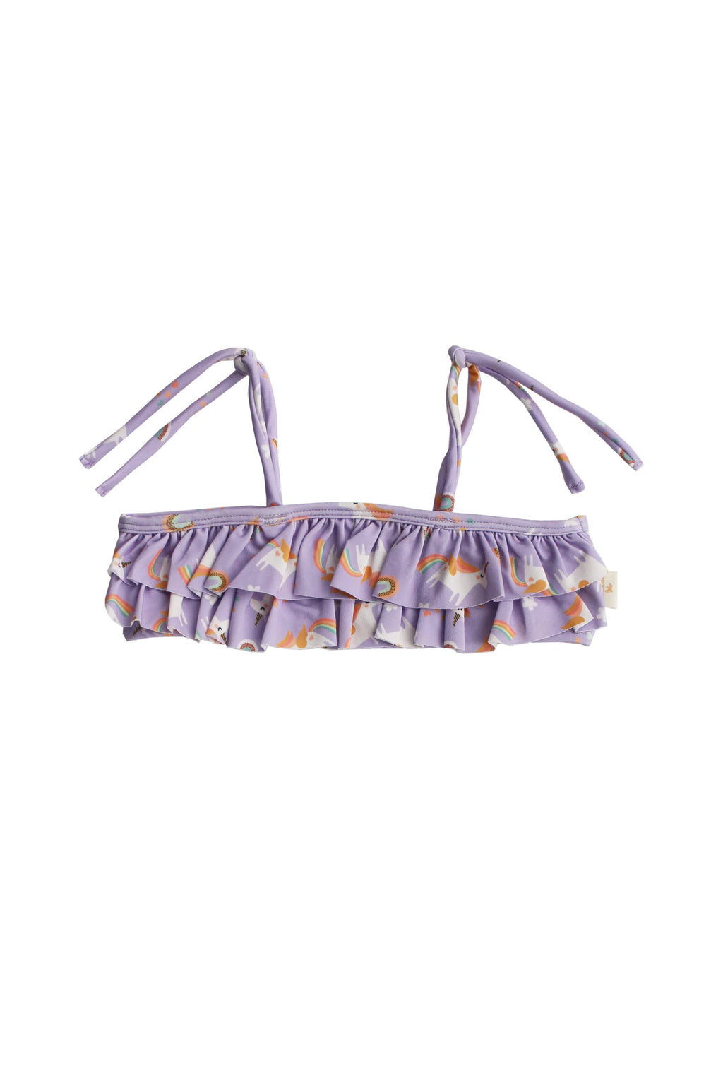 Ruffle Bikini Set - Rainbow Unicorn Lilac