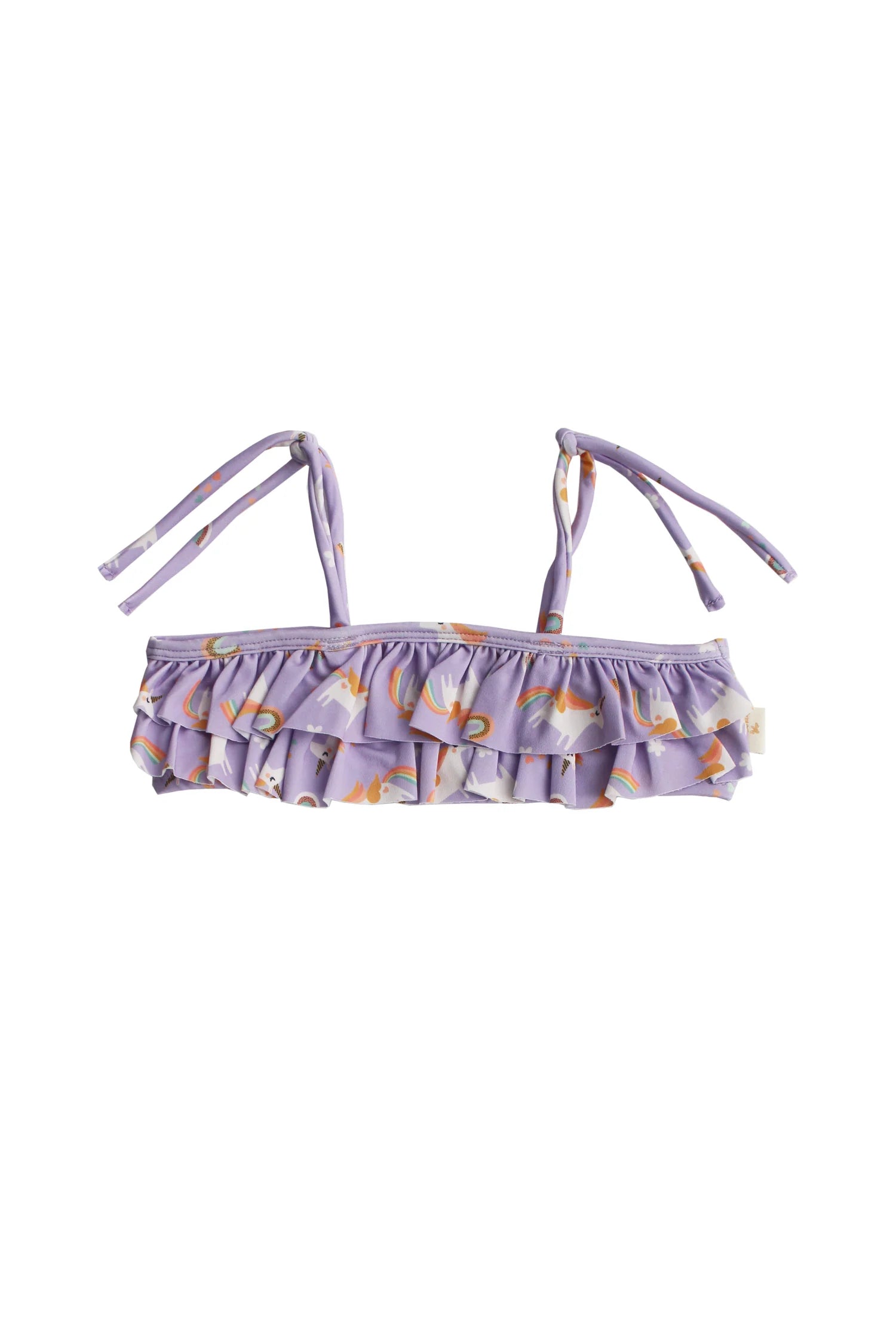 Ruffle Bikini Set - Rainbow Unicorn Lilac