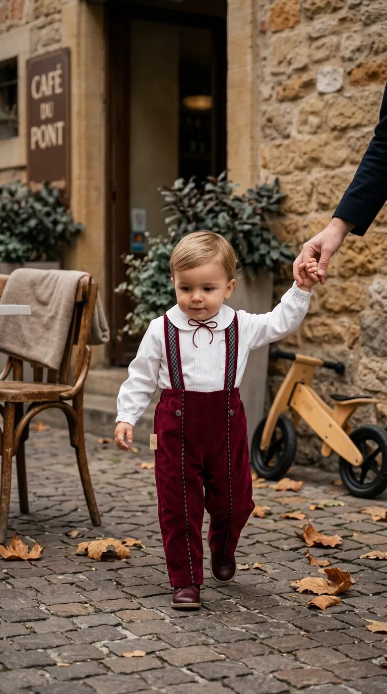 The Little Duke Kadife Salopet Takım
