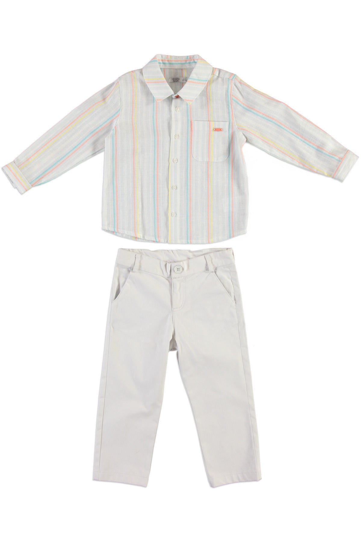 Pamuk Keten Karışımı Erkek Çocuk Takım