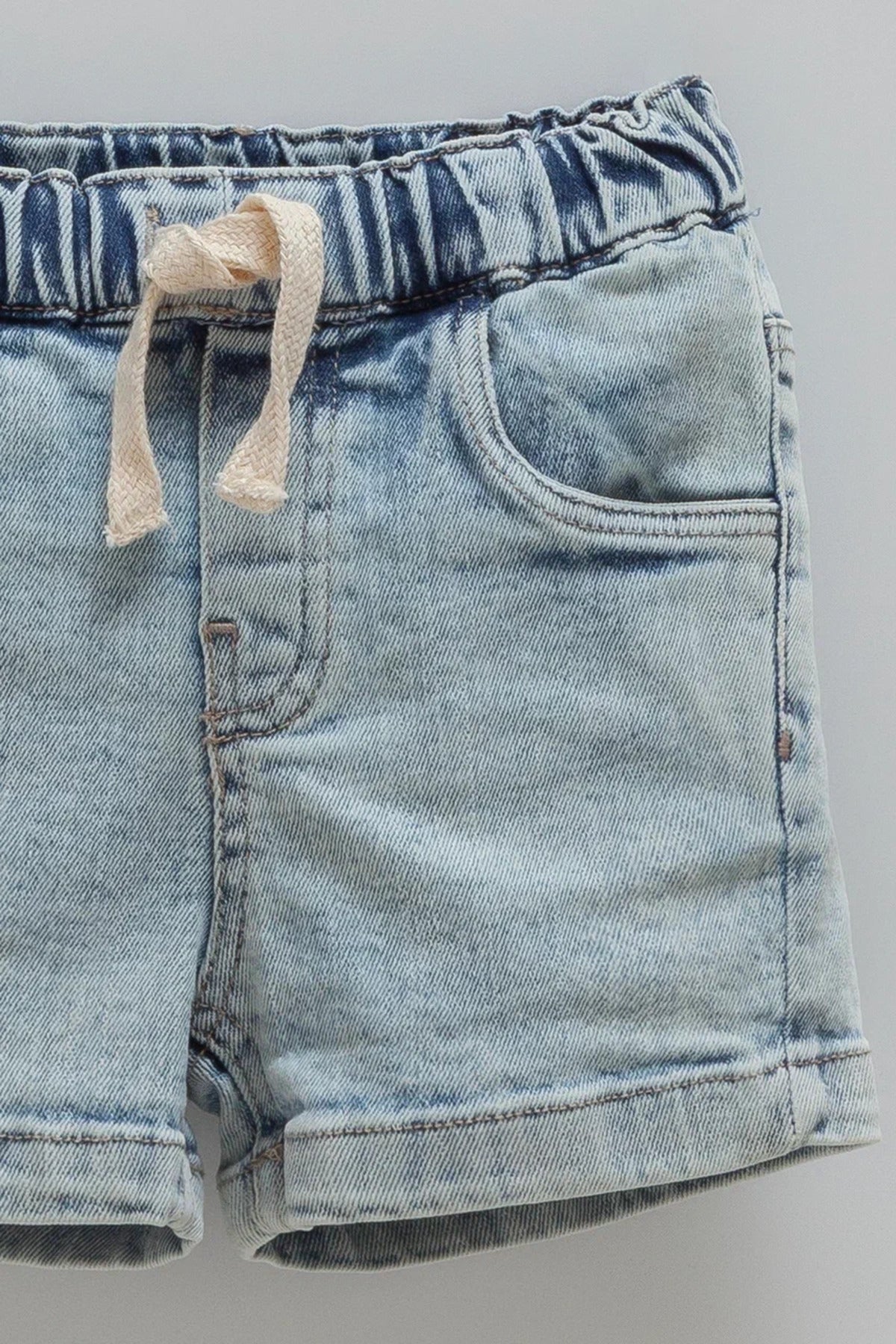 %100 Pamuk Erkek Polo Yaka Tişört & Denim Şort Takım