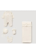 %100 Pamuk Kız Bebek Müslin Hastane Çıkışı 5 li Set