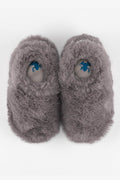 HOPFRÖG Furry Furry Gri Kürk Barefoot Patik (HEDİYE SETİ)