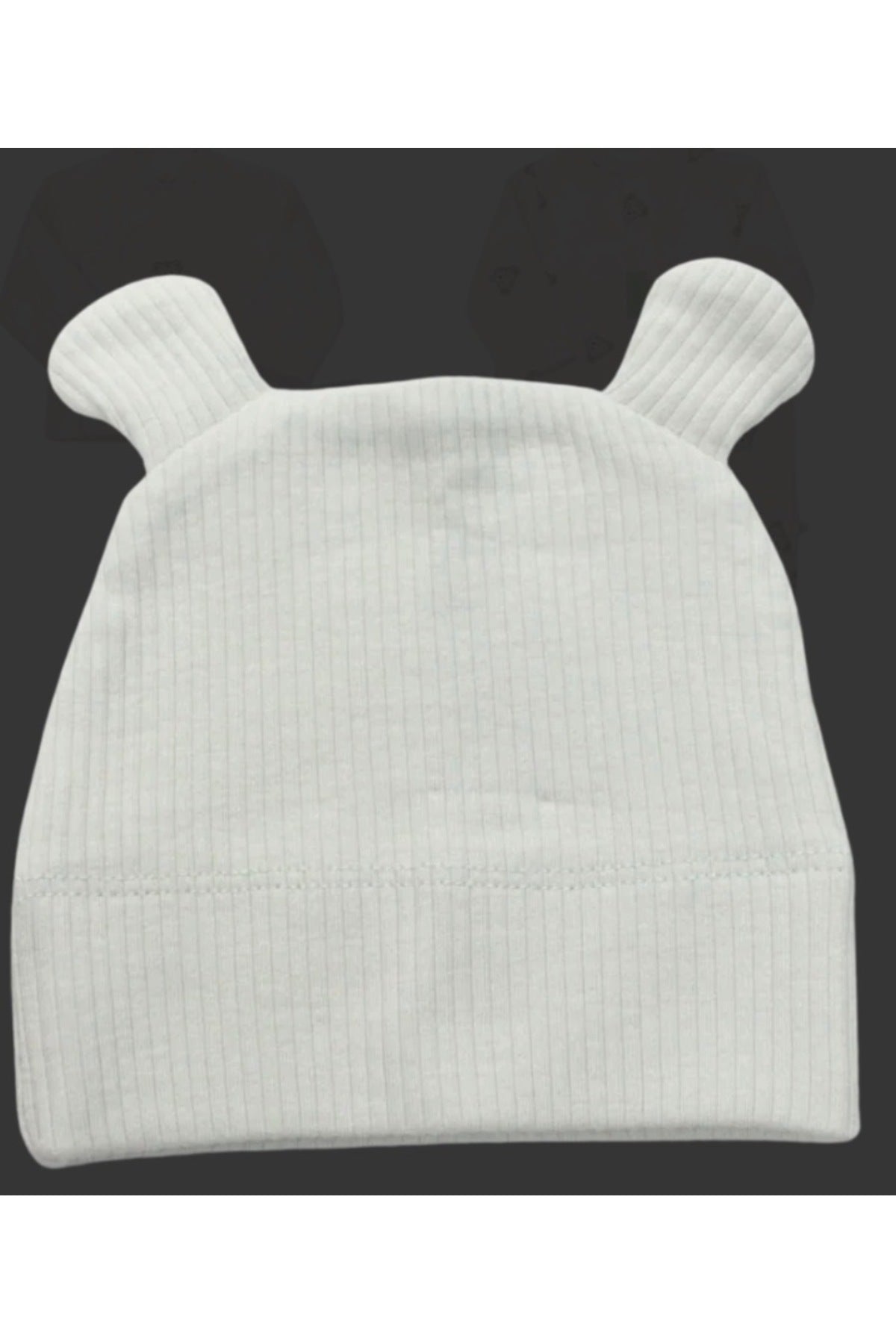 Unisex 4’lü Müslin Hastane Çıkış Hediye Seti %100 Pamuk Tulum + Alt Üst + Şapka (Tül Koruma Örtülü)