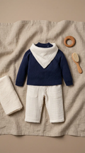 Navy Atelier 3’lü Triko Bebek Takım