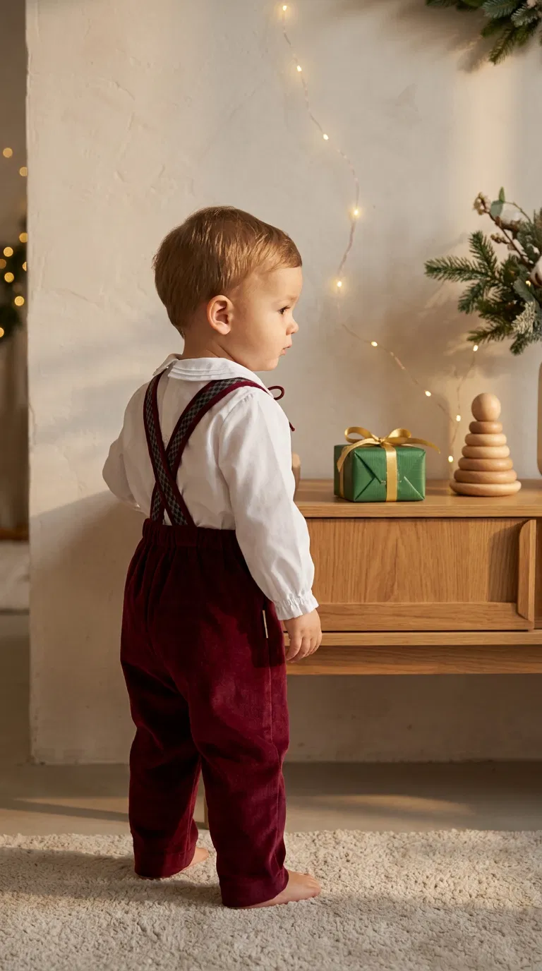 The Little Duke Kadife Salopet Takım
