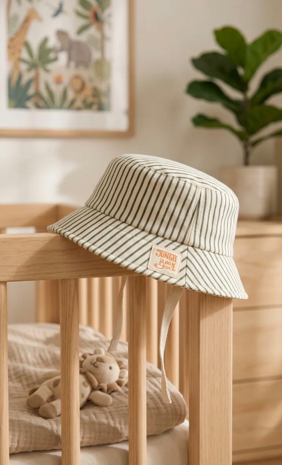 Organik Jungle Buddies Şapka Natural