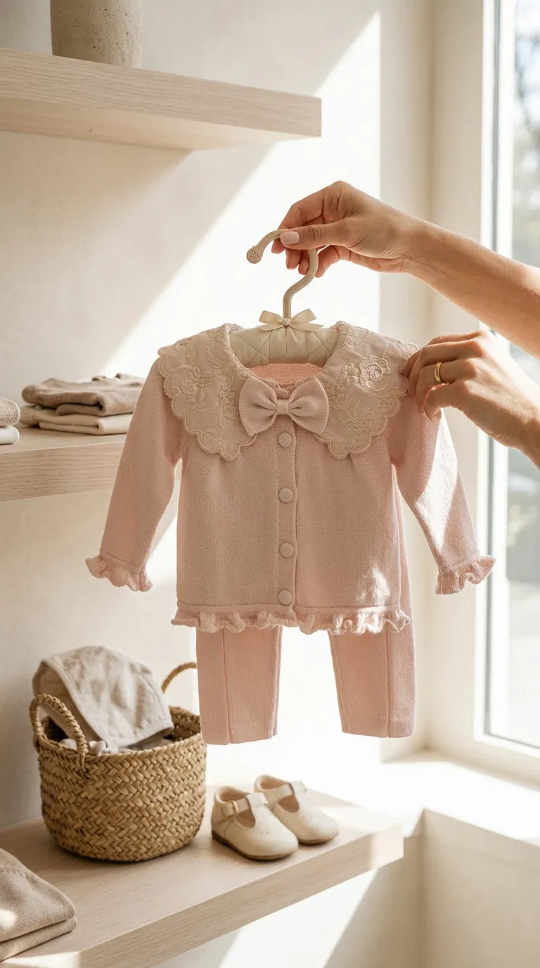 Blush Élégance 2’li Triko Bebek Takımı