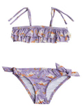 Ruffle Bikini Set - Rainbow Unicorn Lilac