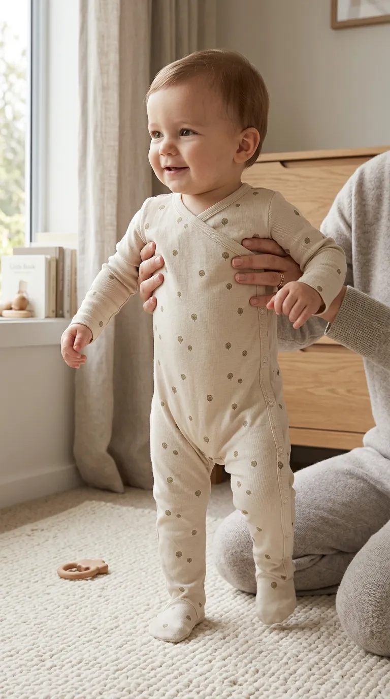 Little Trees Ayaklı Çıtçıtlı Bebek Tulumu