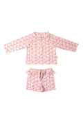 UV Korumalı Alt Üst Kız Bebek Set - Cherry Bow