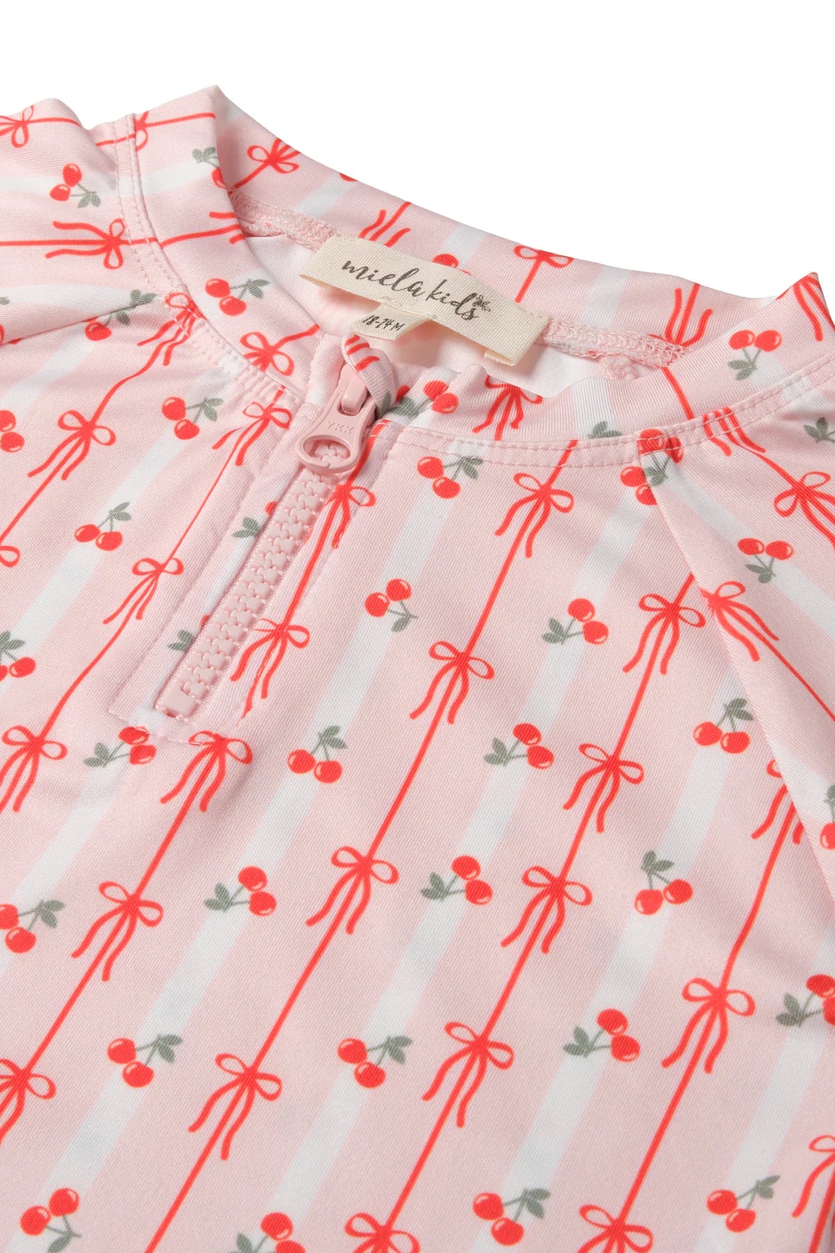 UV Korumalı Alt Üst Kız Bebek Set - Cherry Bow