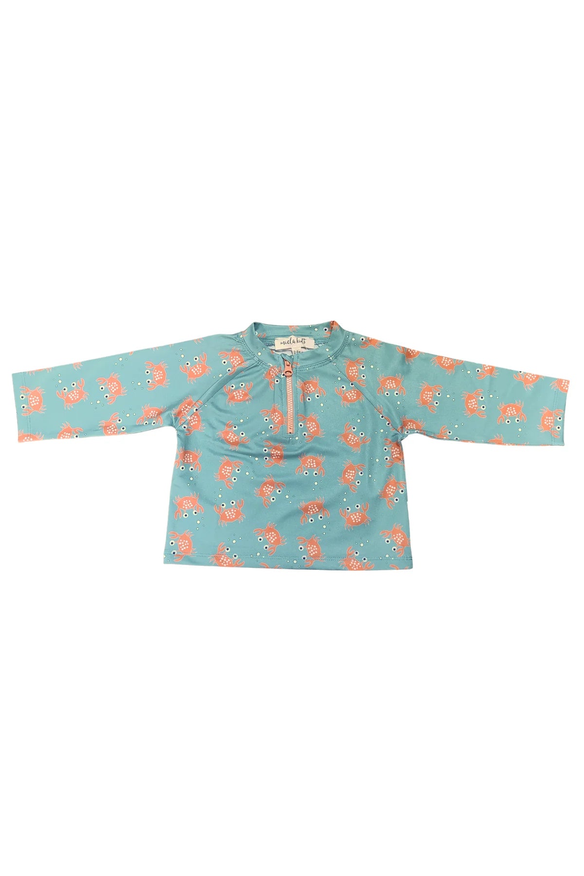 UV Korumalı Alt Üst Erkek Bebek Set - Crab