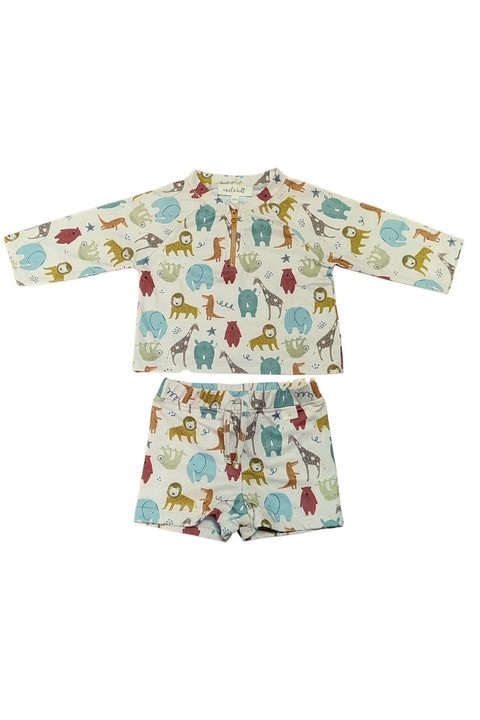 UV Korumalı Alt Üst Erkek Bebek Set - Jungle