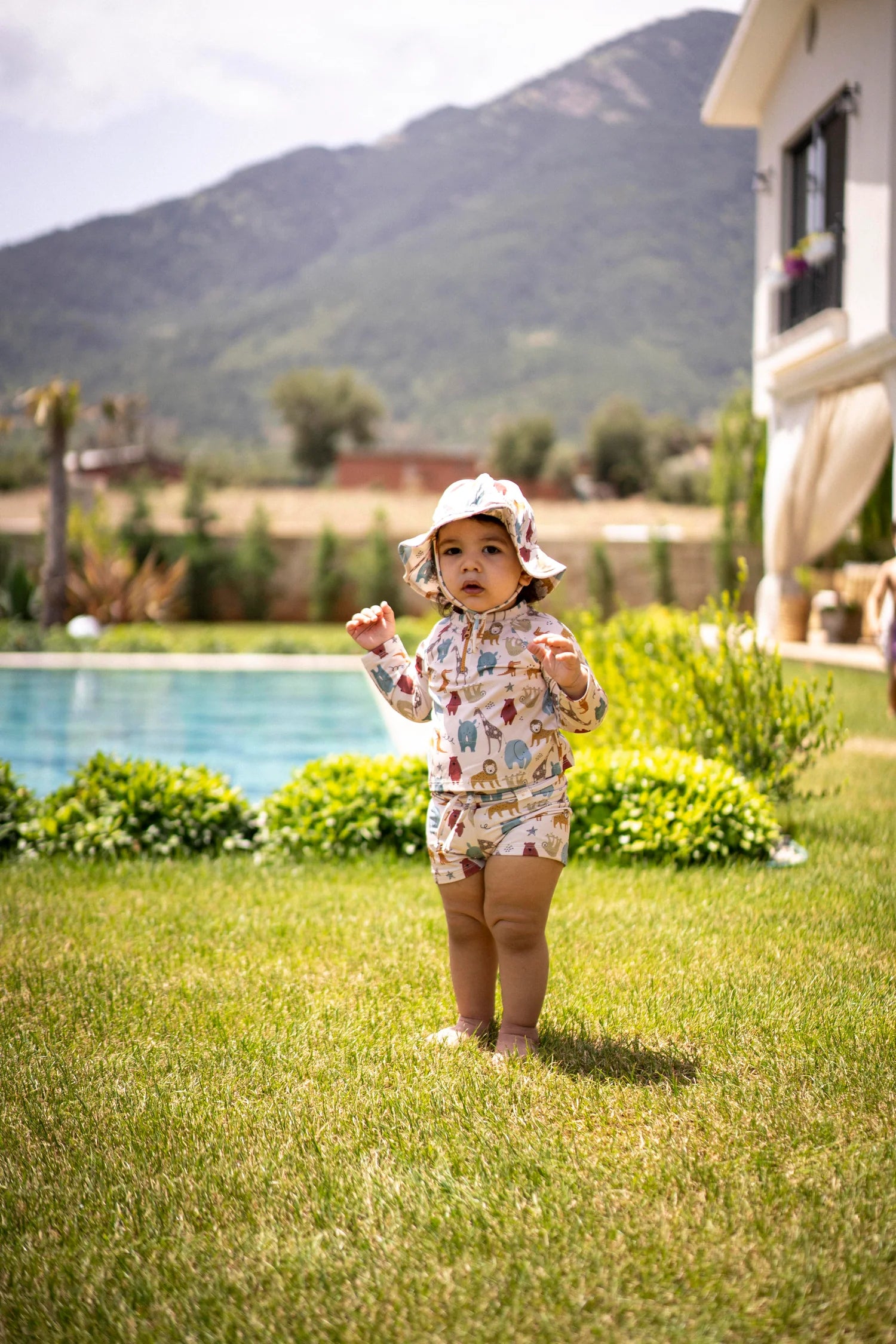 UV Korumalı Alt Üst Erkek Bebek Set - Jungle