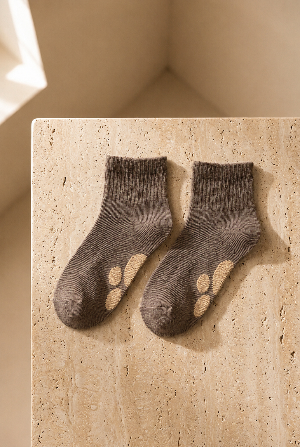 Cappuccino Paw Pamuklu Çocuk Çorabı