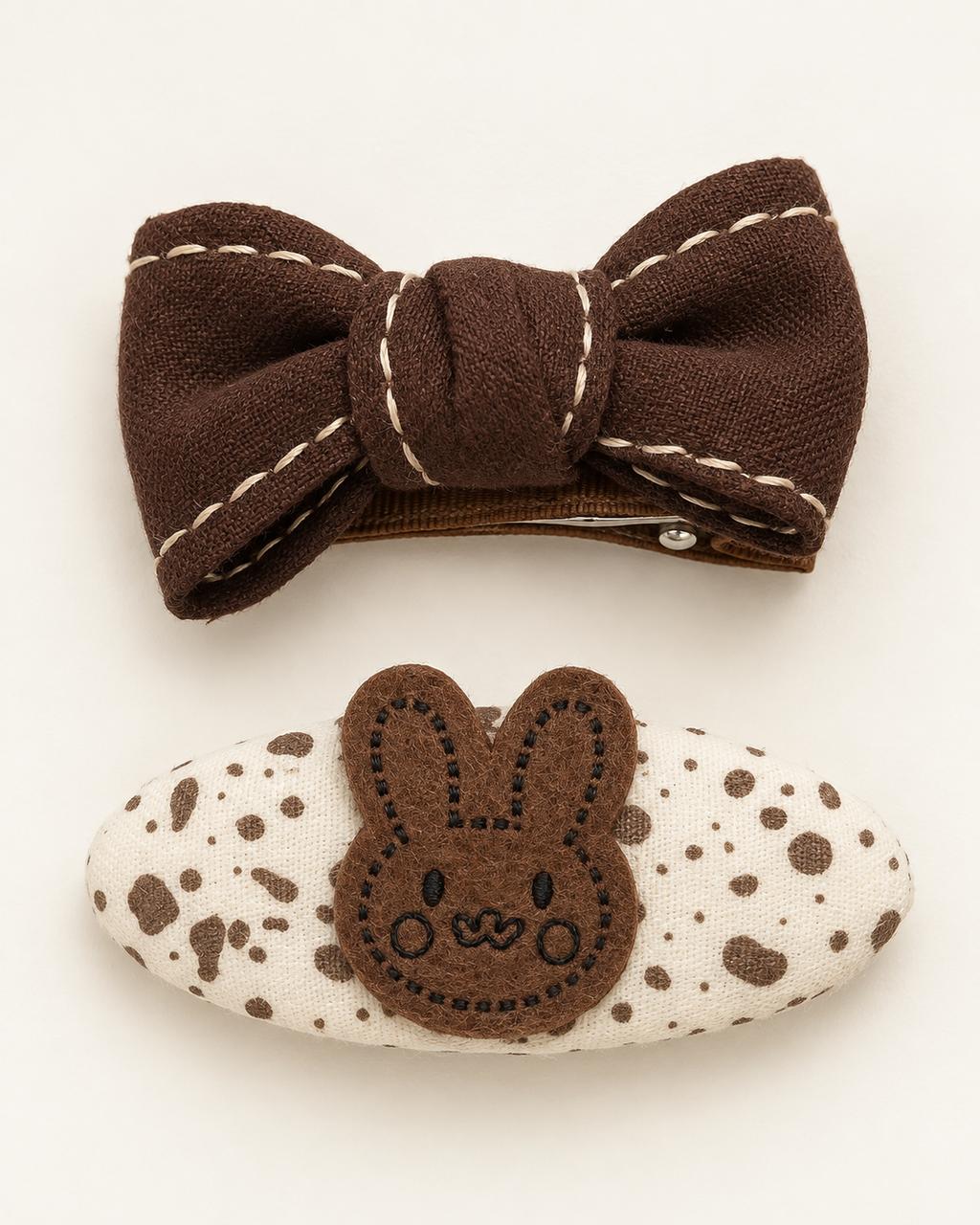Mocha Bunny 2’li Klipsli Toka Seti