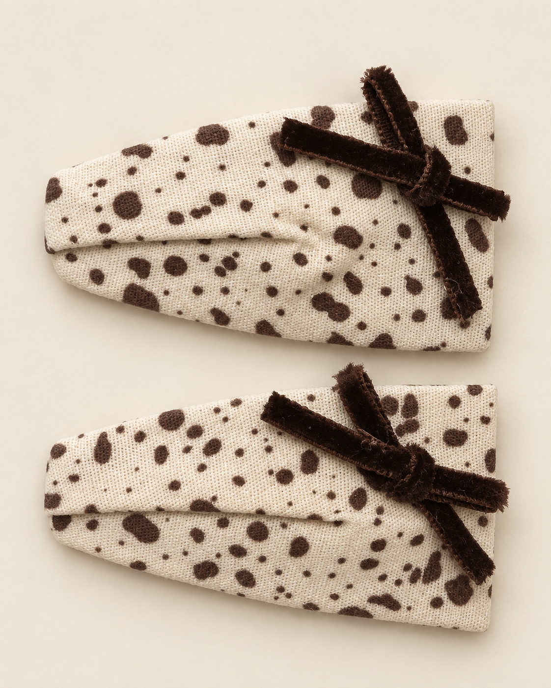 Mocha Dot 2’li Fiyonklu Toka Seti