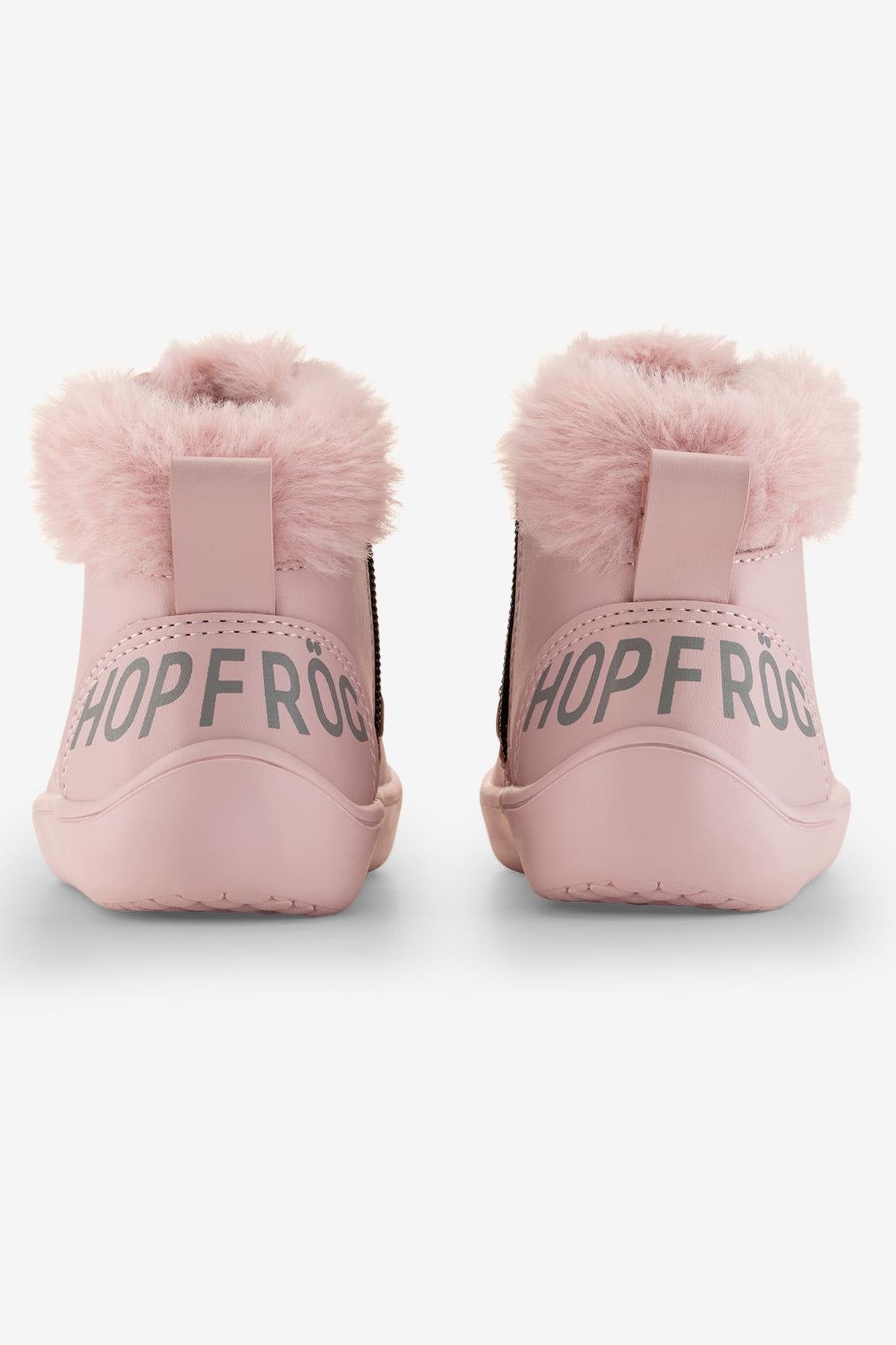 Furry Boots Pink Lotus Barefoot Kids Boots