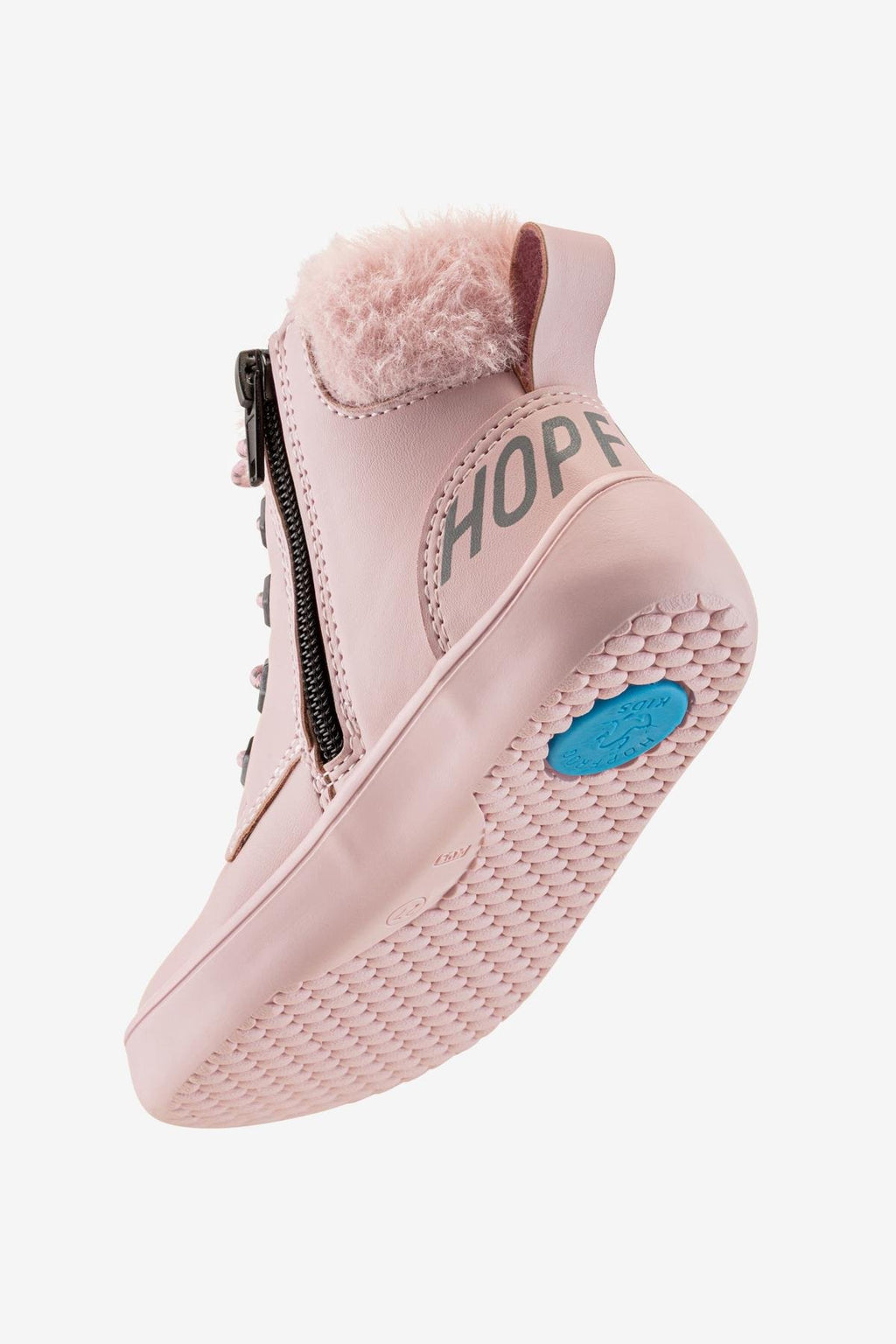 Furry Boots Pink Lotus Barefoot Kids Boots