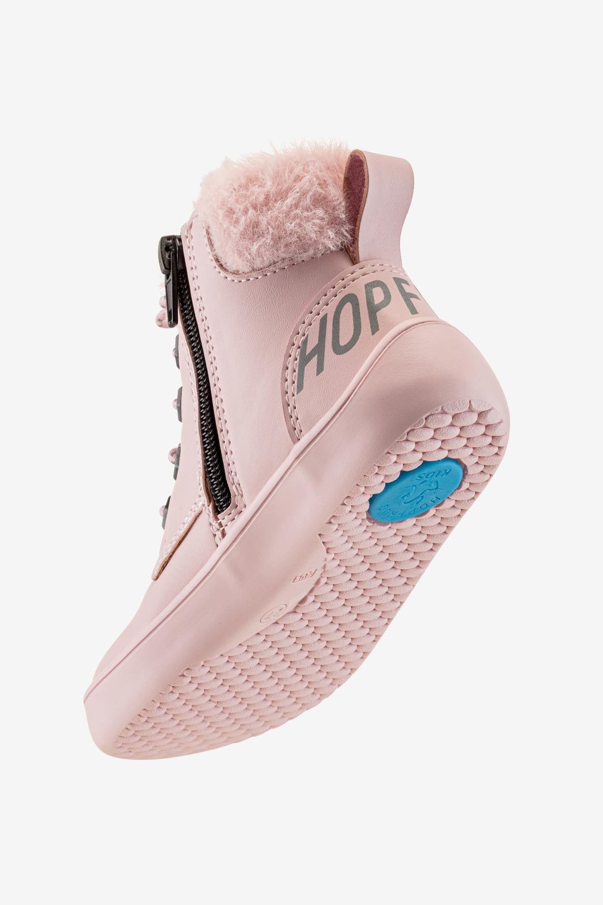 Furry Boots Pink Lotus Barefoot Kids Boots
