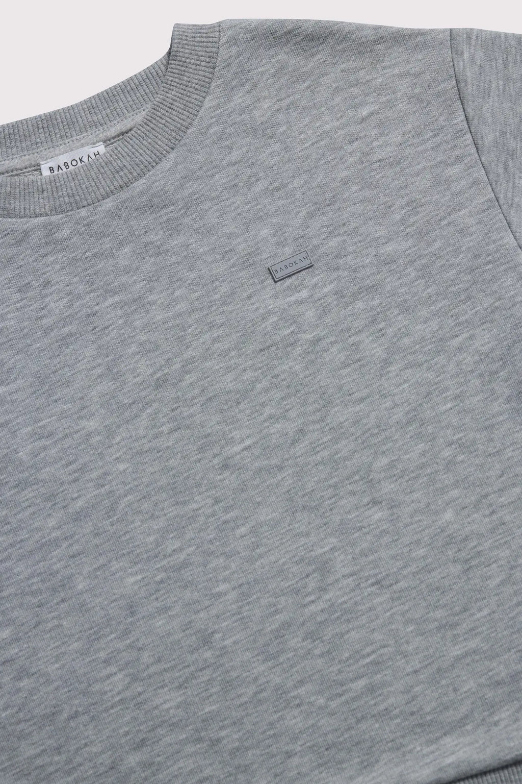 Loose Fit Şardonsuz Sweatshirt-Gri