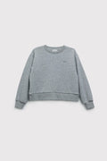 Loose Fit Şardonsuz Sweatshirt-Gri