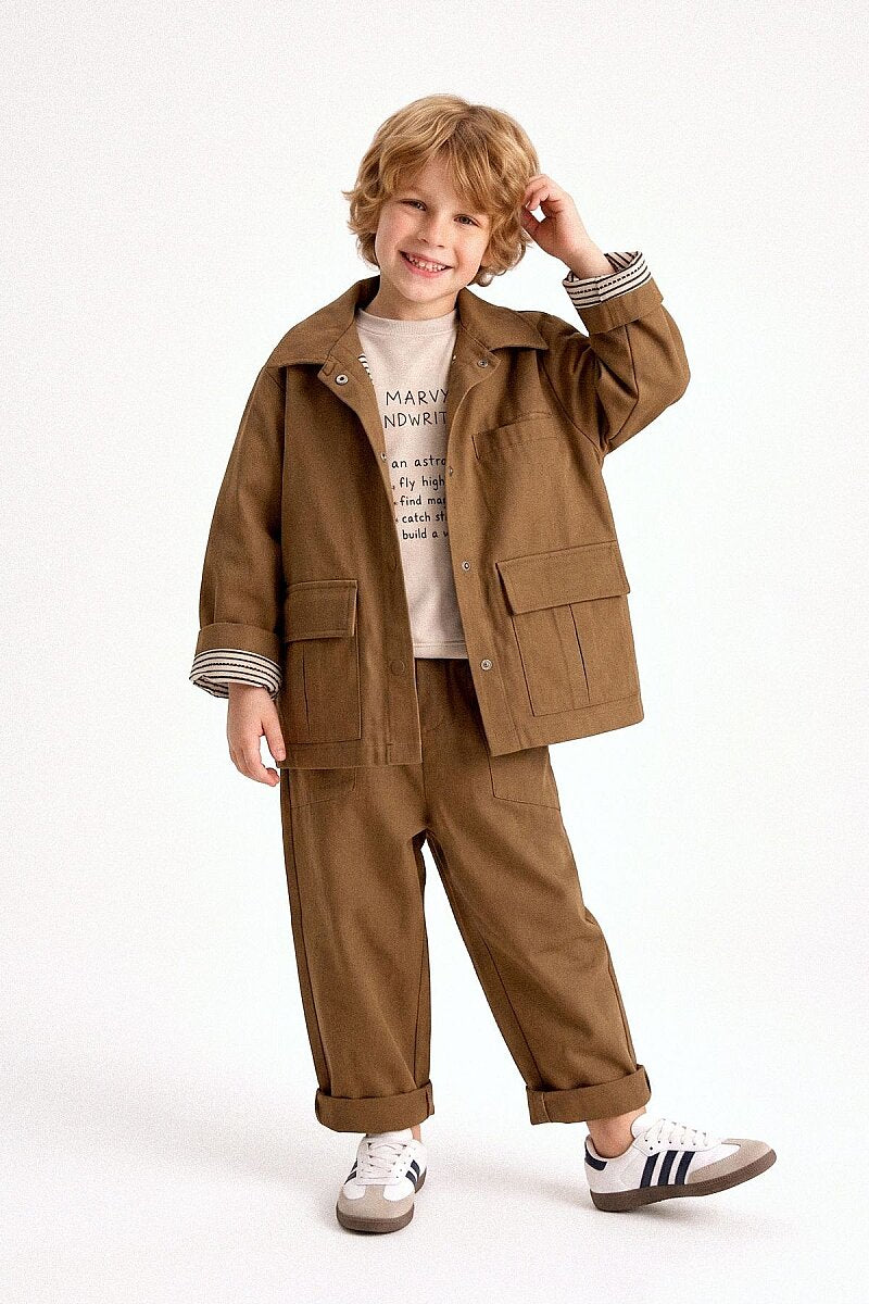 Sora Astarlı Unisex Trenç Ceket
