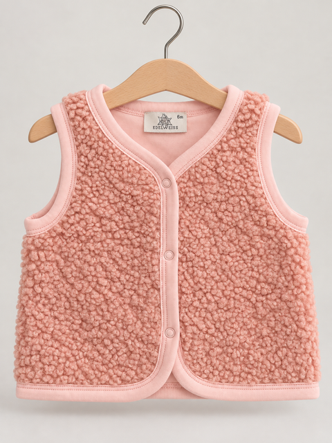 Rosy Teddy Bukle Yelek – Pembe