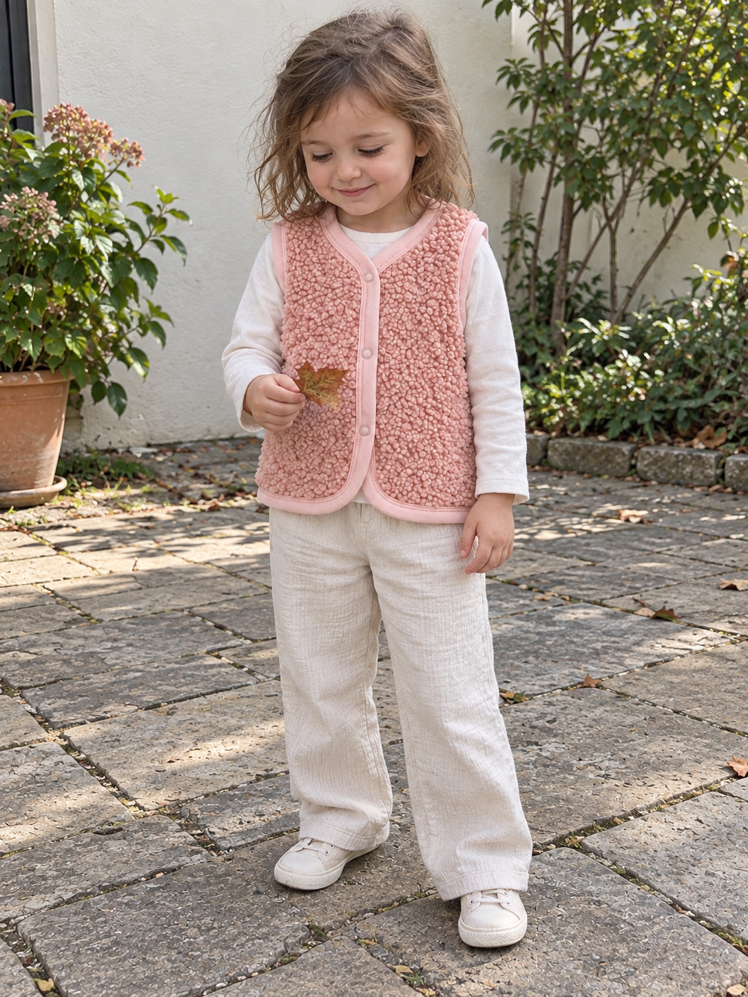 Rosy Teddy Bukle Yelek – Pembe