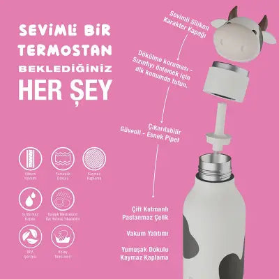 Bestie Bottle - Cow 460 ml.