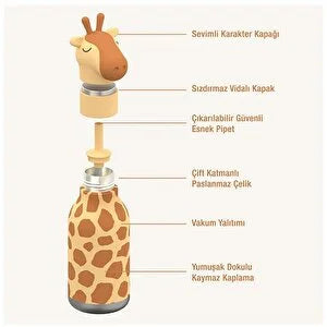 Bestie Bottle- Giraffe 460 ml.