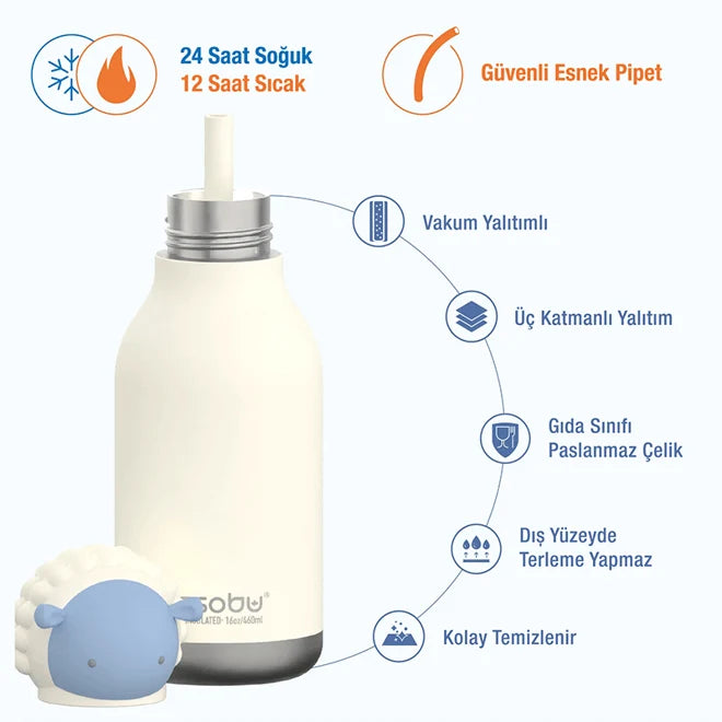 Bestie Bottle - Sheep 460 ml.