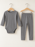 Grey Nest Fitilli Body & Tayt Takım
