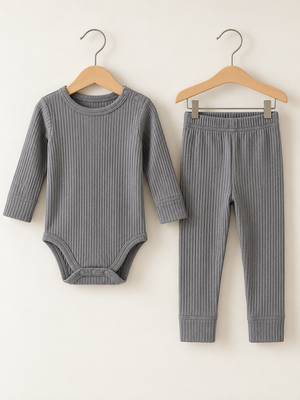 Grey Nest Fitilli Body & Tayt Takım