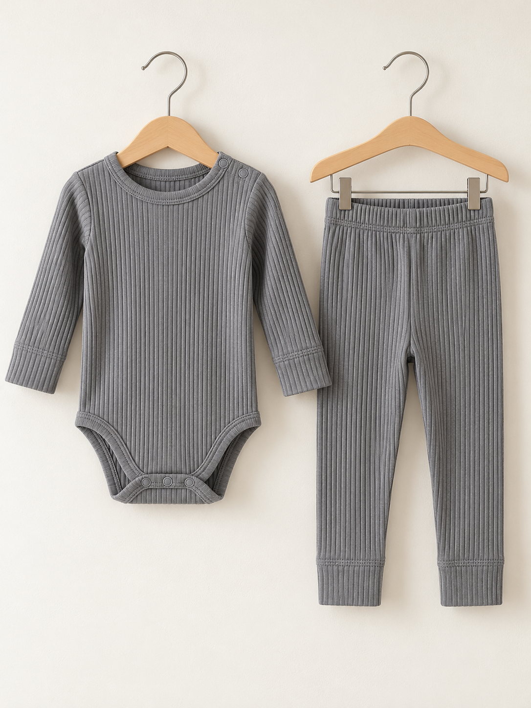 Grey Nest Fitilli Body & Tayt Takım