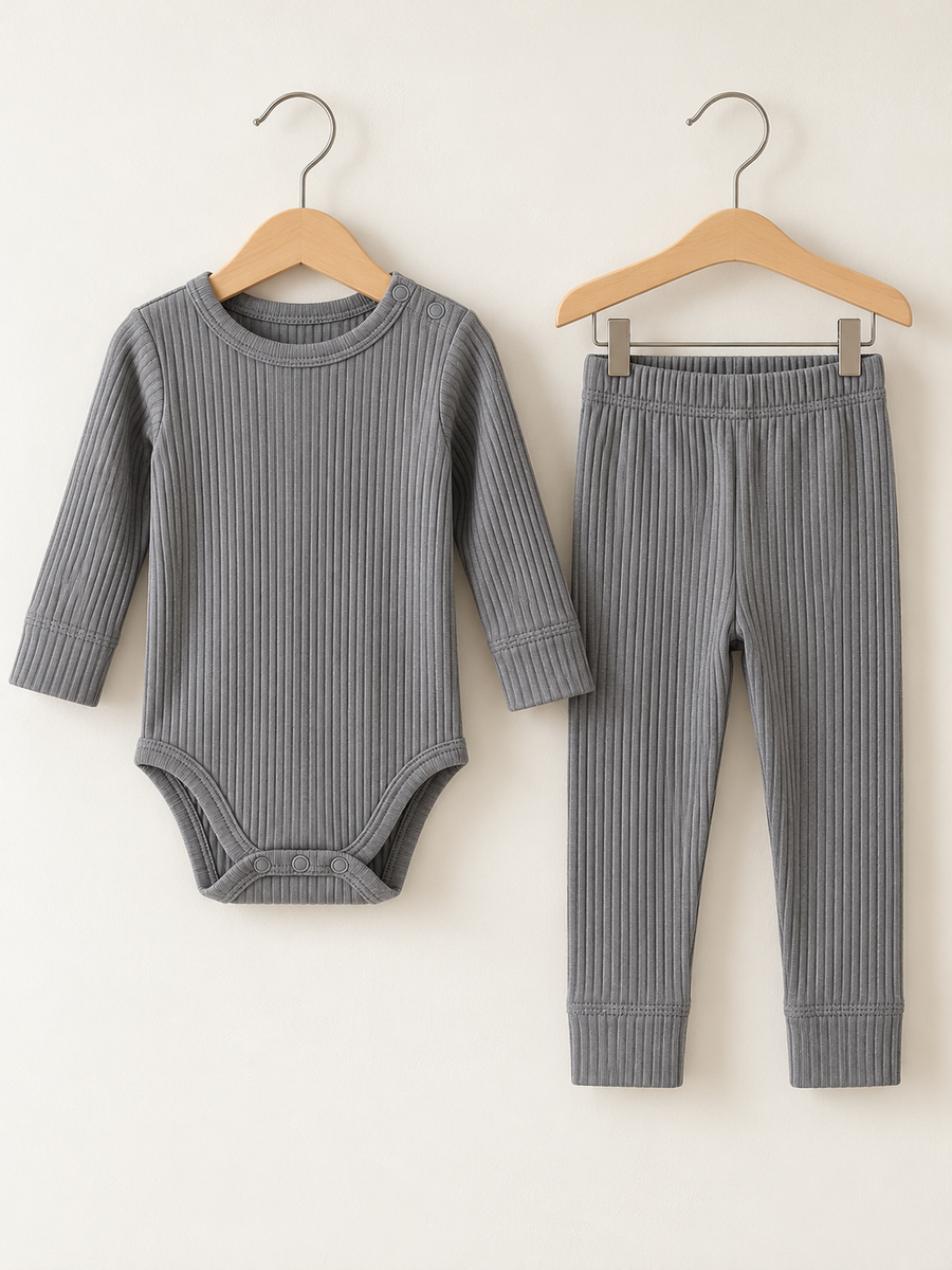 Grey Nest Fitilli Body & Tayt Takım