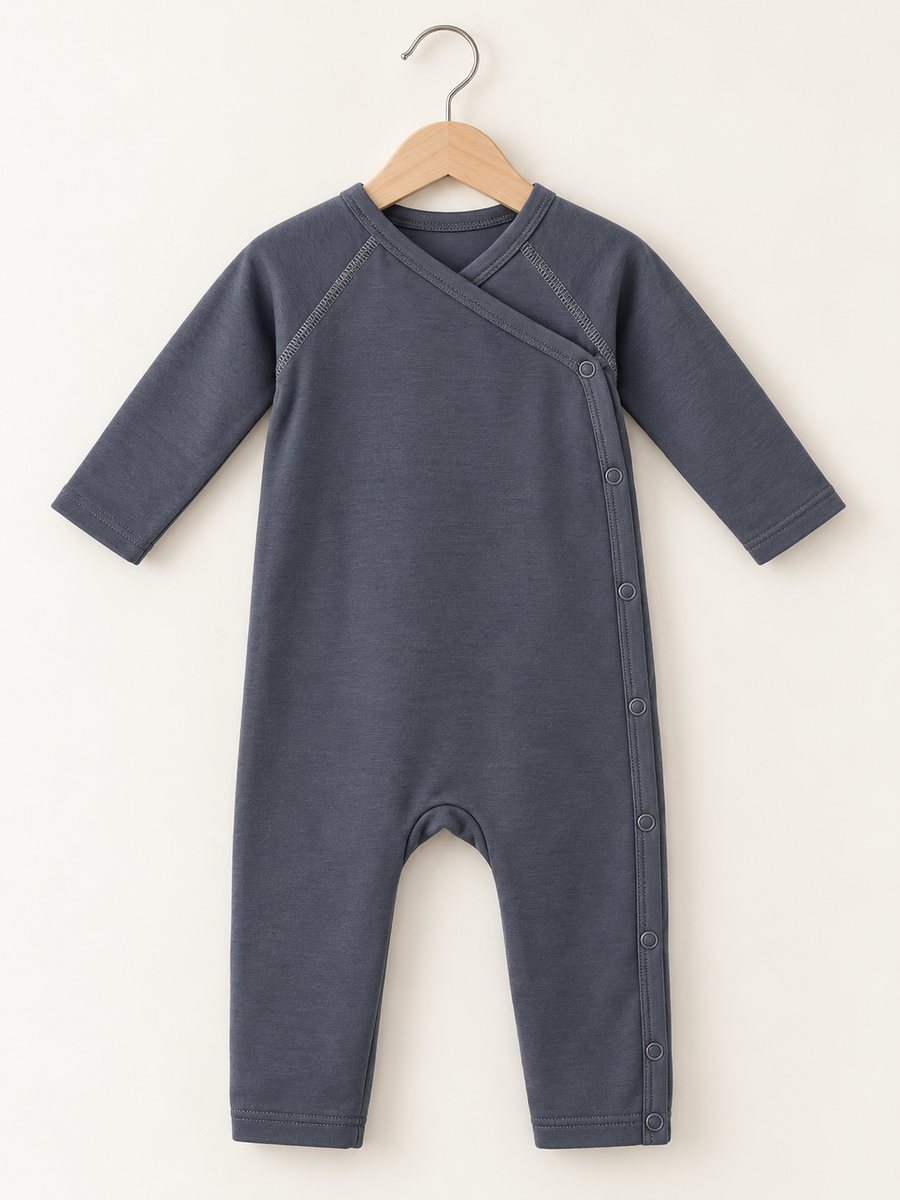 Slate Kruvaze Bebek Tulumu – Antrasit