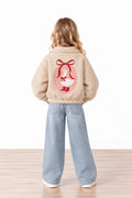 Maison Goose Peluş Bomber Ceket - Bej
