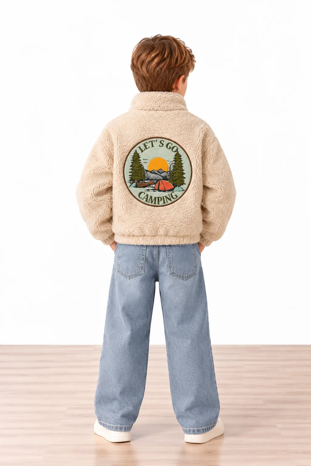 Camper Peluş Bomber Ceket - Bej