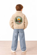 Camper Peluş Bomber Ceket - Bej